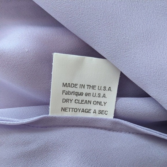 Elegant light pink lavender purple ombre silk maxi gown - Picture 16 of 16